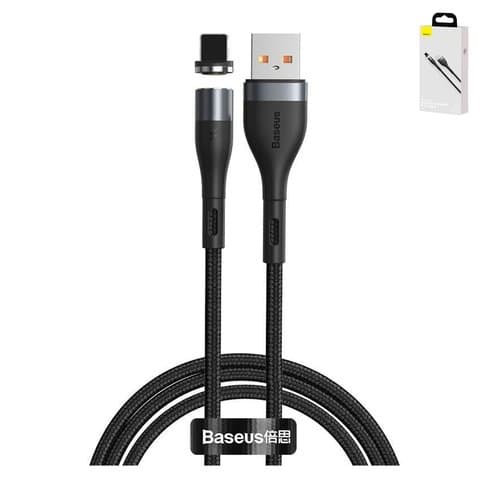 USB-������ Baseus, Lightning, 100 ��, ���������, � ���������� �������, 2.4 �, ������, ����, #CALXC-KG1