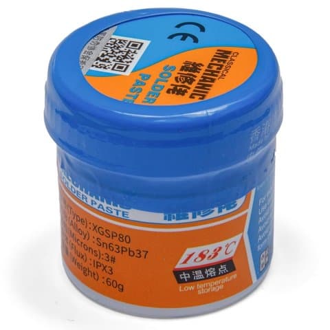 BGA-����� Mechanic XGSP80, Sn 63%, Pb 37%, 183 �C, 60 �