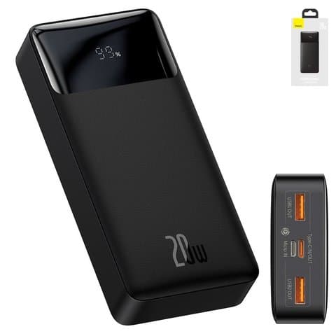 Power bank Baseus Bipow, 20000 mAh, � ��������, ������, Quick Charge, 20 ��, #PPDML-M01