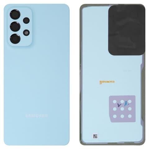 Задня кришка Samsung SM-A336 Galaxy A33 5G, блакитна, із склом камери, Original (PRC) | корпус, задняя панель аккумулятора, АКБ, батареи