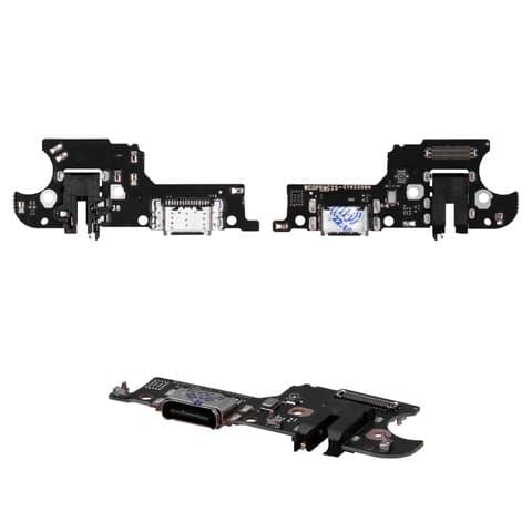 Плата зарядки Realme C25Y, шлейф коннектора зарядки, коннектора наушников, с микрофоном, High Copy