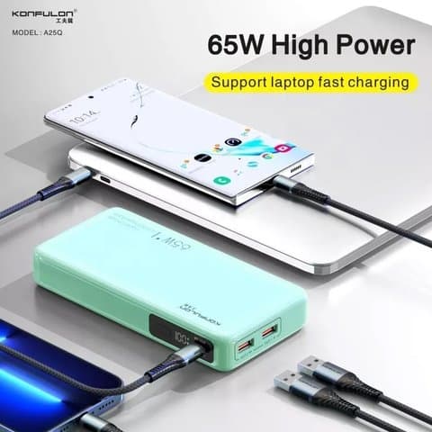 Power bank Konfulon A25Q, 20000 mAh, Power Delivery, 65 ��, Quick Charge 3.0, ������