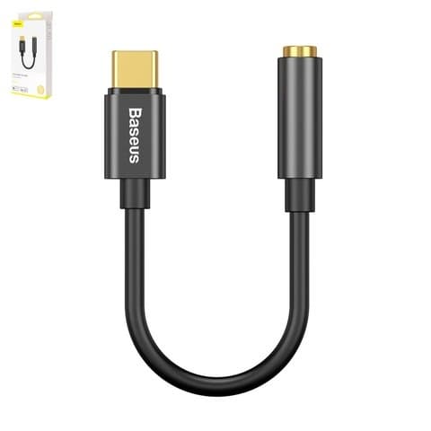 ������� Baseus L54, � USB ���-C �� 3,5 ��, �� ������������ ������� ���������, USB ���-C, TRS 3.5mm, ������, (CATL54-01)
