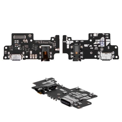 Плата зарядки ZTE Blade V2020 Smart, Axon 11 SE, шлейф коннектора зарядки, коннектора наушников, с микрофоном, High Copy