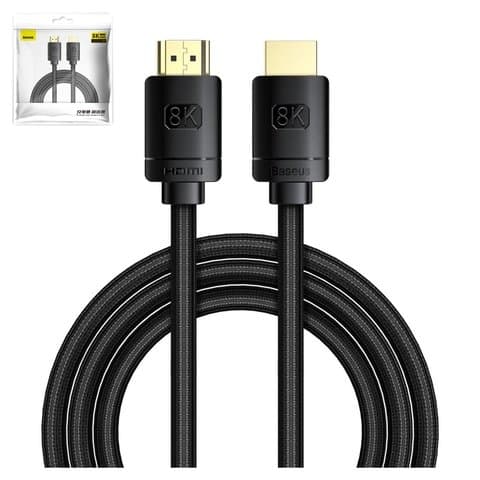 HDMI-������ Baseus High Definition Series, HDMI, 2 �, 8K, #CAKGQ-K01
