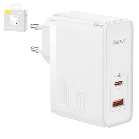 ������� �������� ���������� Baseus GaN5 Pro, 100 ��, Quick Charge, ����, c ������� USB ���-C � USB ���-C, 2 �����, #CCGP090202