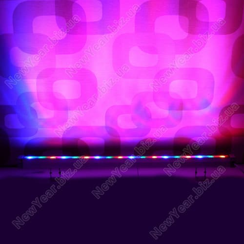 Прожектор алюминиевый, влагозащищенный, RGB, 1 метр, 18 светодиодов, РОЗПРОДАЖ!