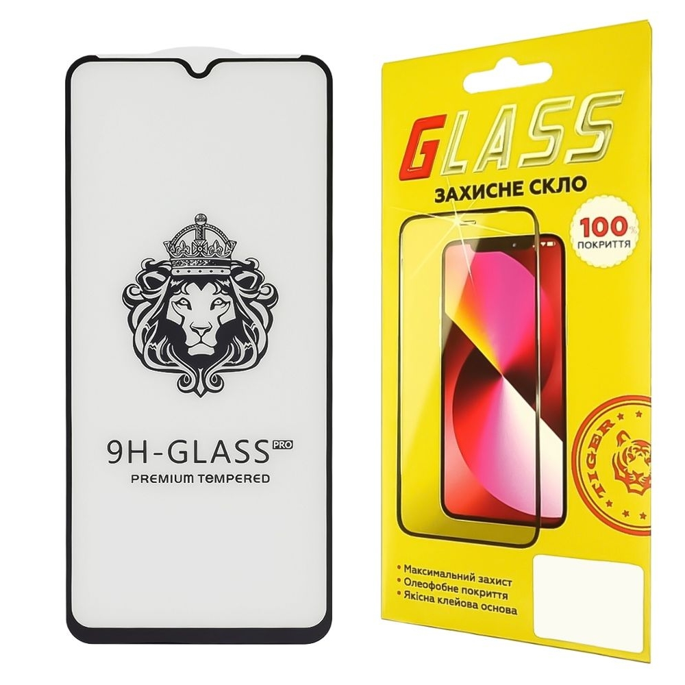 ������� ���� Xiaomi Redmi 10C, Redmi 10 Power, iNobi, Full Glue, ���� �� ��� ��������, �����, Lion, 0.3 ��, 2.5D, ������ � ������ | ���������� �������� ������