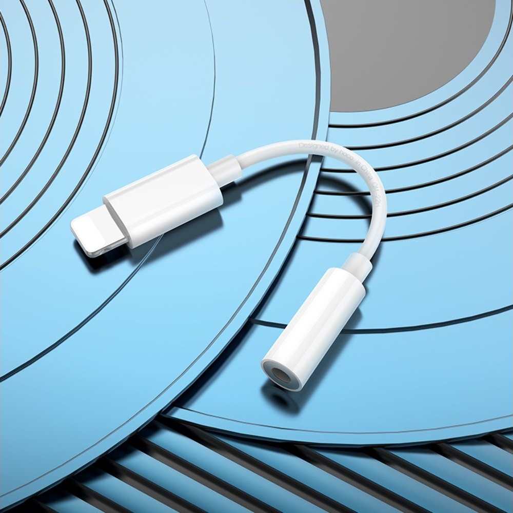 AUX-USB-������ Hoco LS34, ����� ���������, Lightning �� Jack 3.5 (F), 8 ��, ����