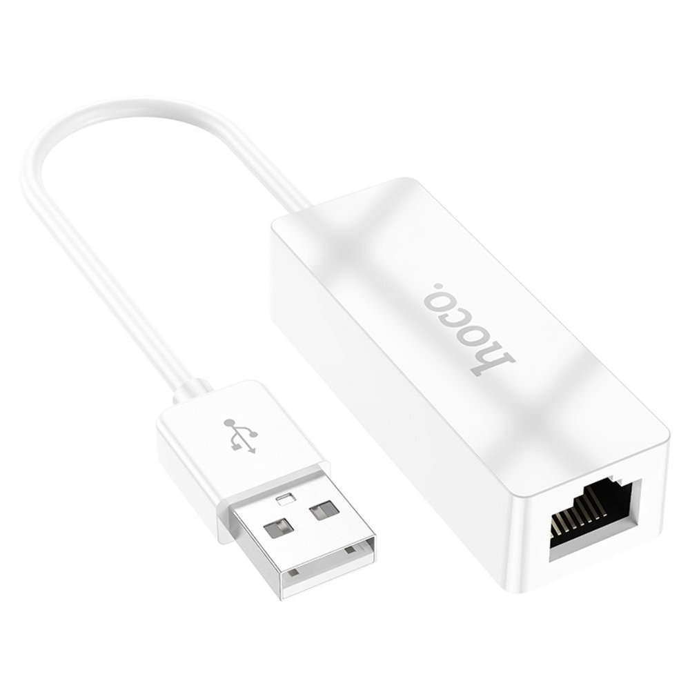 ������� ���������� Hoco UA22, LAN 100 Mbps USB �� RJ45 (F), 14 ��, ����