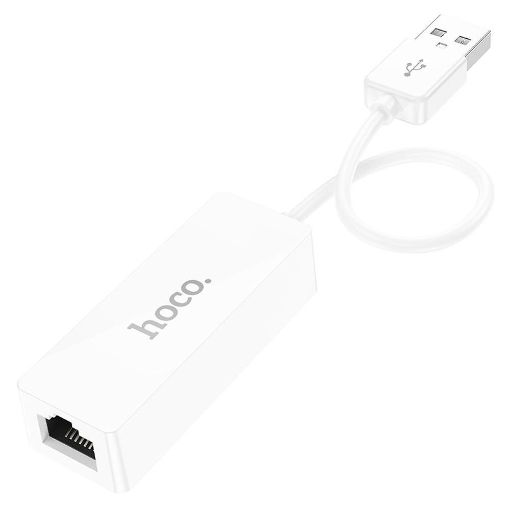 ������� ���������� Hoco UA22, LAN 100 Mbps USB �� RJ45 (F), 14 ��, ����