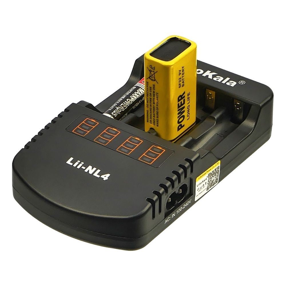 ������� �������� ���������� � �������� LiitoKala Lii-NL4, ��� ������������� 18650, ��, ��� � ������, 4 �����