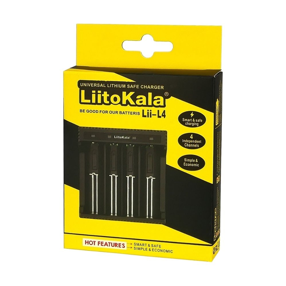 ������� �������� ���������� � �������� LiitoKala Lii-L4, ��� ������������� 18650, ��, ��� � ������, �������������, 4 �����