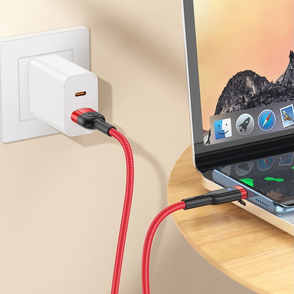 USB-������ Hoco U117, USB �� Type-C, 120 ��, �������