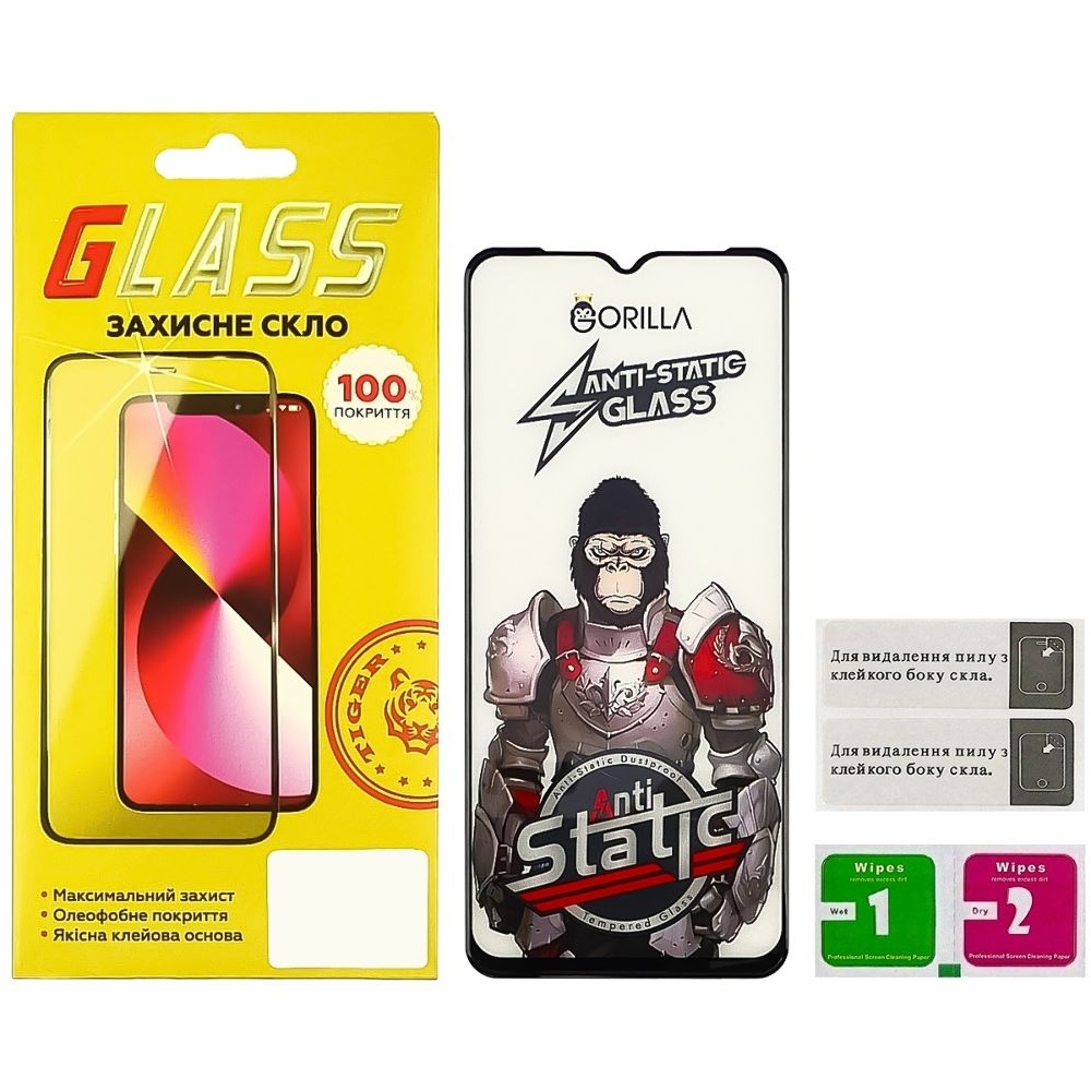 ������� ���� Xiaomi Poco C3, Redmi 9A, Redmi 9AT, M2006C3LVG, Redmi 9C, Redmi 10A, Redmi A1, Redmi A1 Plus, Redmi A2, Redmi A2 Plus, M2006C3LG, M2006C3LI, M2006C3LC, M2006C3MG, M2006C3MT, �����, 0.3 ��, Gorilla, Anti-Static, iNobi, Full Glue, ���� �� ��� ��������, ������ � ������ | ���������� �������� ������