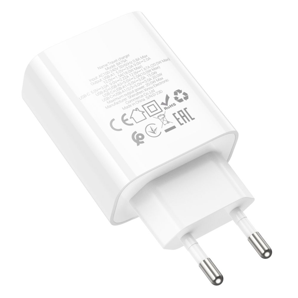������� �������� ���������� Borofone BA79A, 3 USB, 1 Type-C, �����