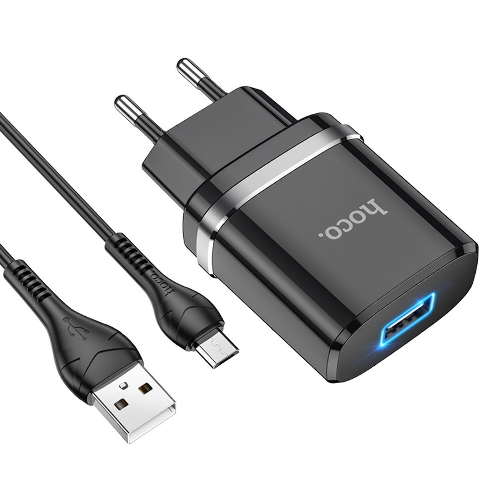 ������� �������� ���������� Hoco N1, 1 USB, ������, � ������� MicroUSB