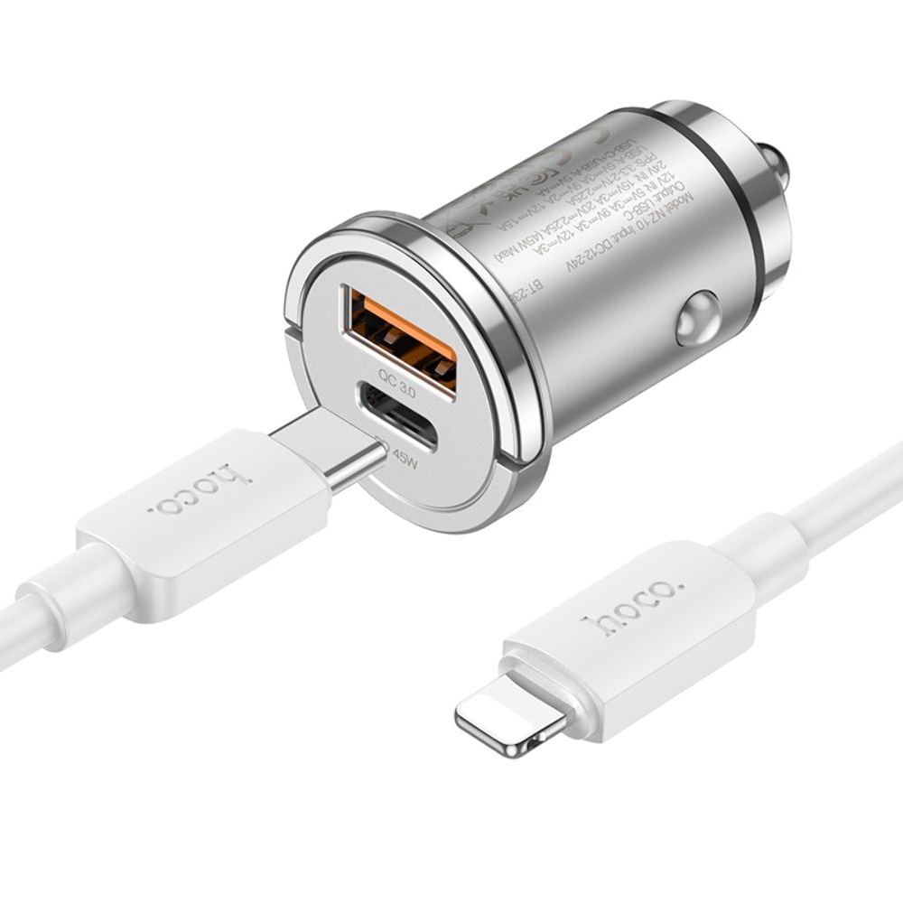 ������������� �������� ������� Hoco NZ10, USB, Type-C, Power Delivery (45 ��), ����������� + ������, Type-C �� Lightning | �������, �������� ����������