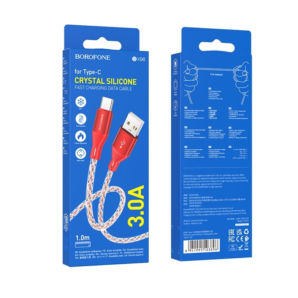USB-������ Borofone BX96, Type-C, 100 ��, �������