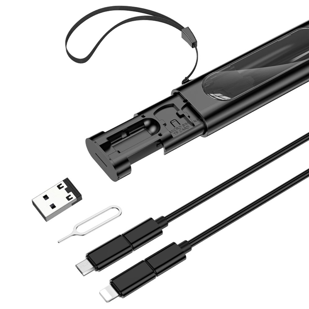 ������� ���������� Borofone BU36 4�1 USB, Lightning, MicroUSB, ������ + ������, Type-C �� Type-C