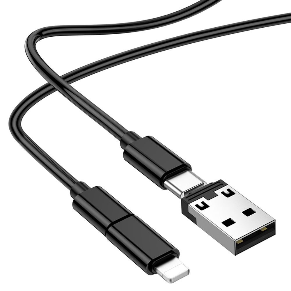 ������� ���������� Borofone BU36 4�1 USB, Lightning, MicroUSB, ������ + ������, Type-C �� Type-C