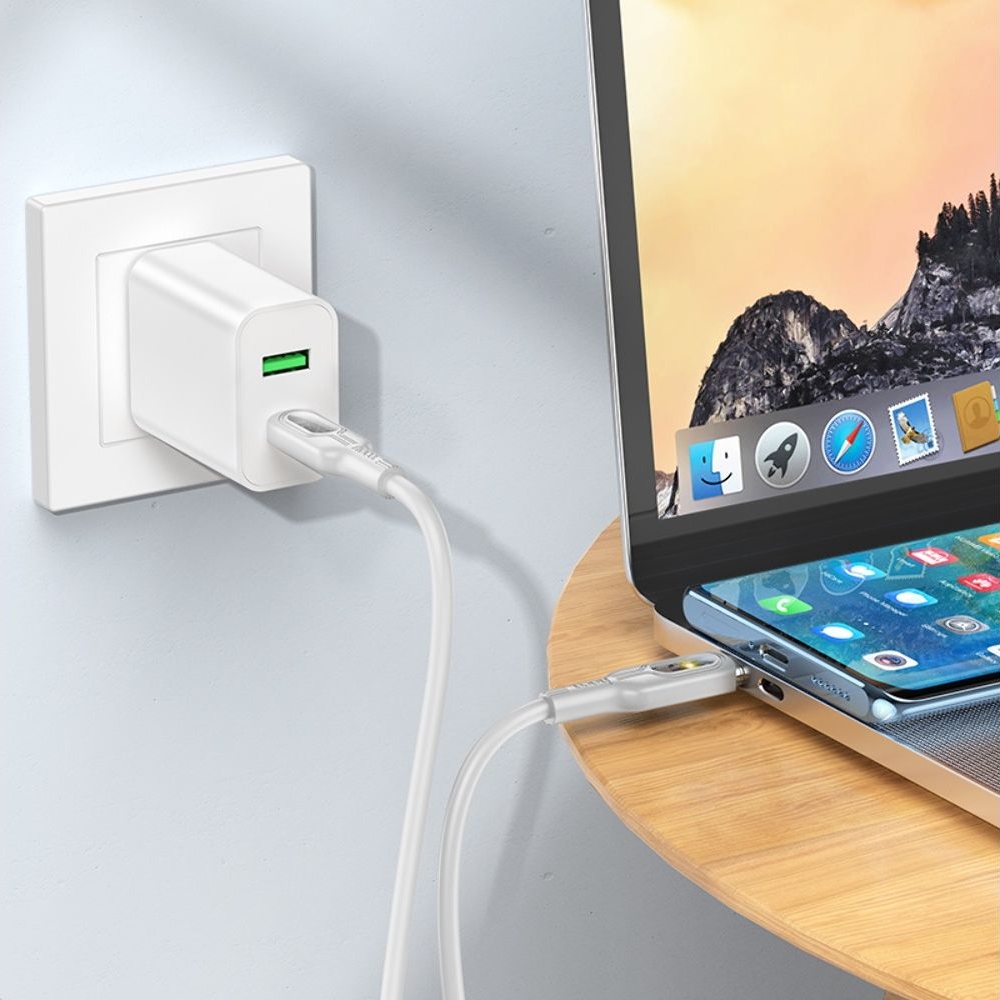 USB-������ Hoco U120, Type-C �� Type-C, Power Delivery (60 ��), 100 ��, ����