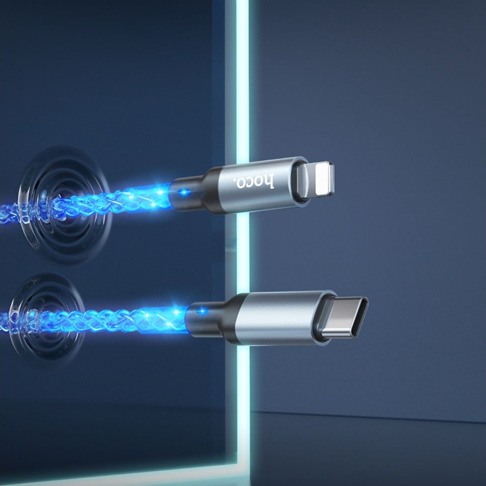 USB-������, Type-C �� Lightning Hoco U112, 100 ��, ����