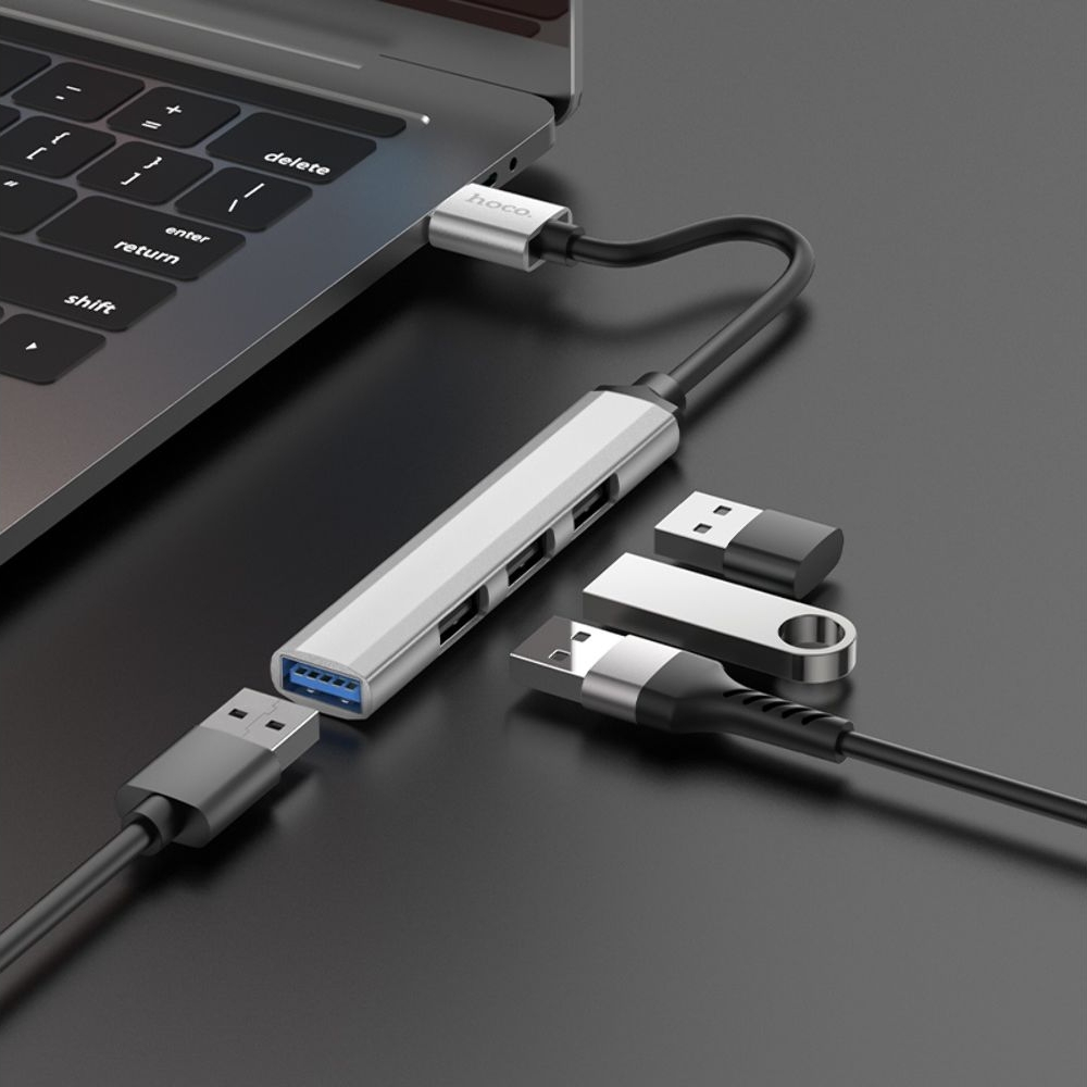������������� ��� Hoco HB26 4�1 USB �� USB 3.0 (F), 3 USB 2.0 (F) 0.13m, �����������