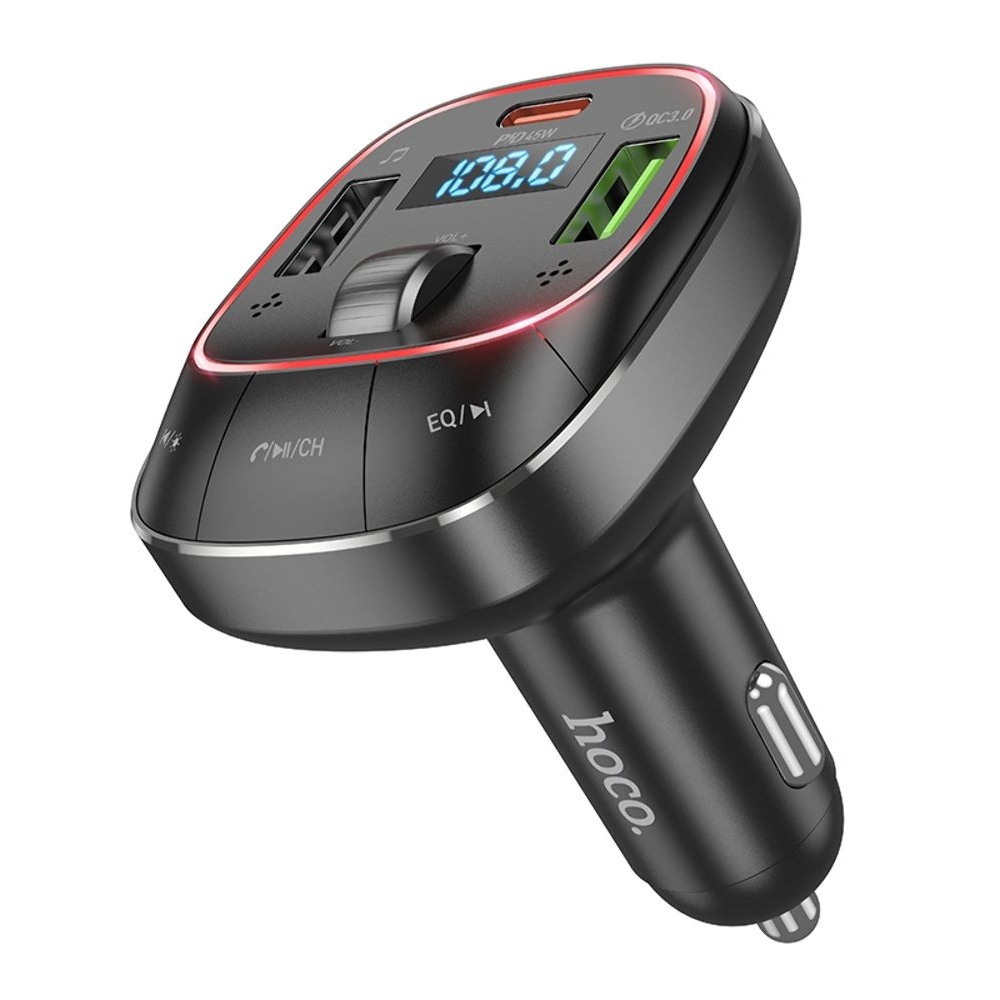 ������������� �������� ������� Hoco E76, 2 USB, Type-C, Power Delivery (45 ��), c �������� + FM-�����������, ������ | �������, �������� ����������