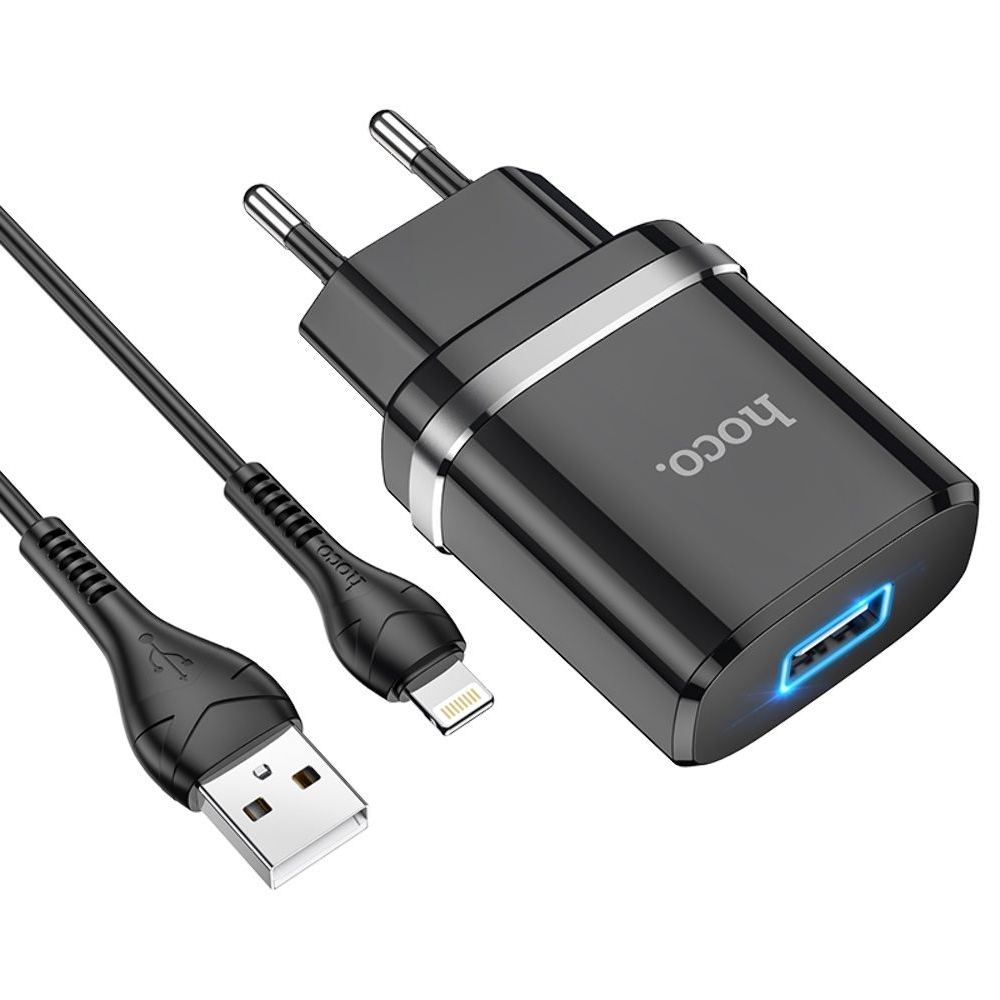 ������� �������� ���������� Hoco N1, 1 USB, ������, � ������� Lightning