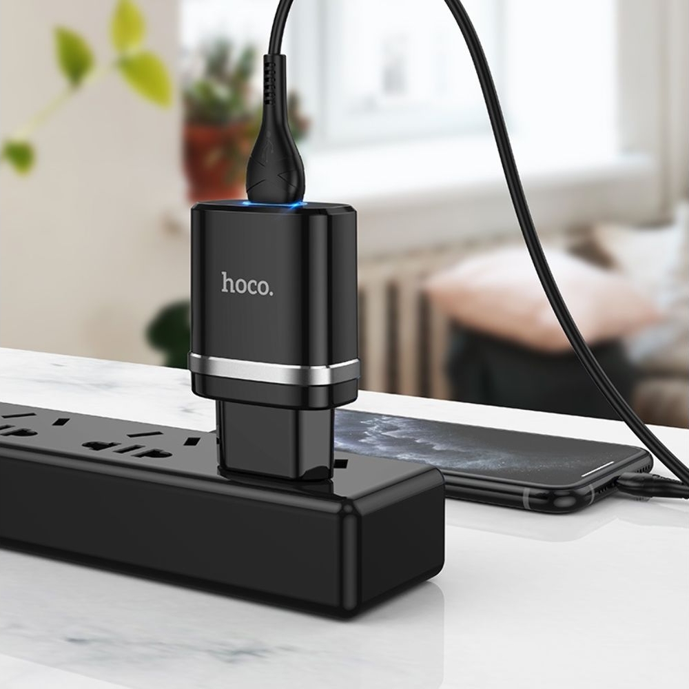 ������� �������� ���������� Hoco N1, 1 USB, ������, � ������� Lightning