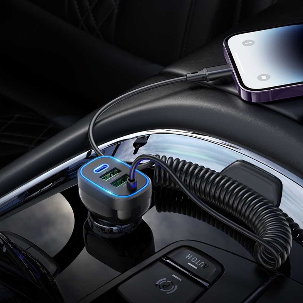 ������������� �������� ������� Hoco NZ11A, 2 USB, Type-C, Power Delivery (30 ��), ������ + ������ Lightning | �������, �������� ����������