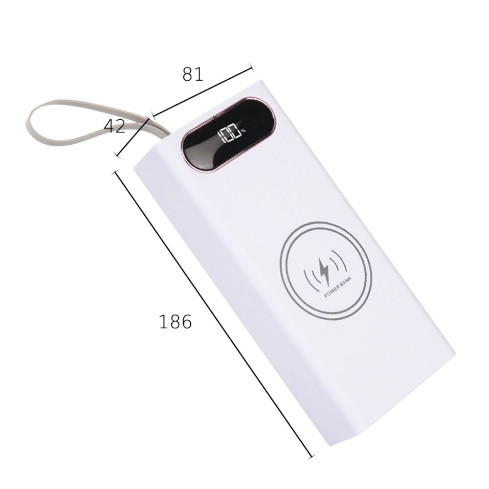 ������ Multi-powerbank L16, ��� �������� 18650 �� 16 ��, 22.5+15W, � ������������ �������� � ������, ����