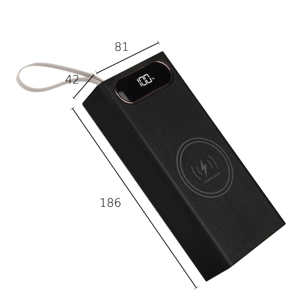 ������ Multi-powerbank L16, ��� �������� 18650 �� 16 ��, 22.5+15W, � ������������ �������� � ������, ������