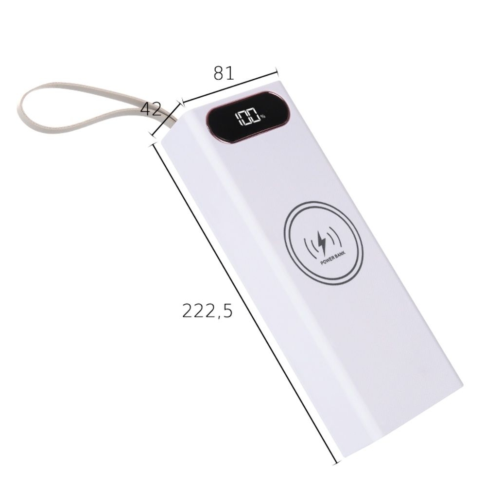 ������ Multi-powerbank L20, ��� �������� 18650 �� 20 ��, 22.5+15W, � ������������ �������� � ������, ����