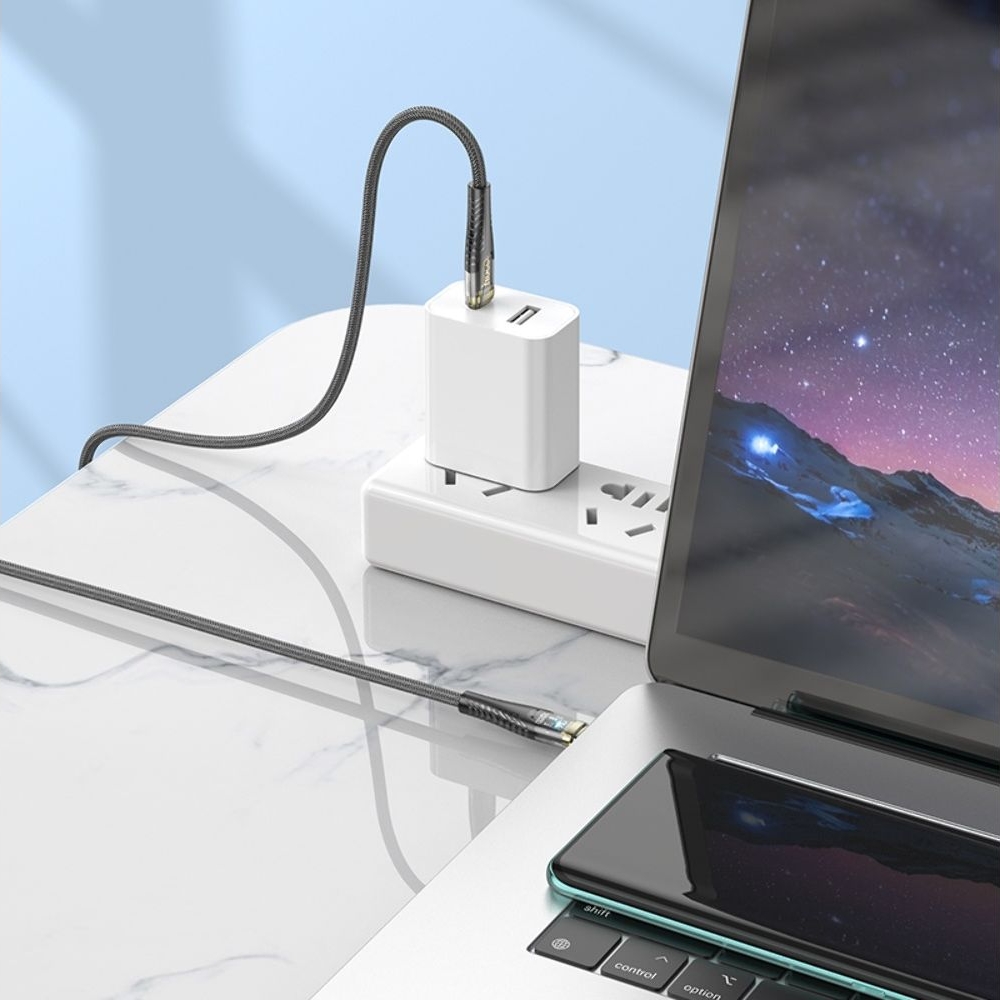 USB-������ Hoco U121, Type-C �� Type-C, PowerDelivery (60 ��), 120 ��, ������