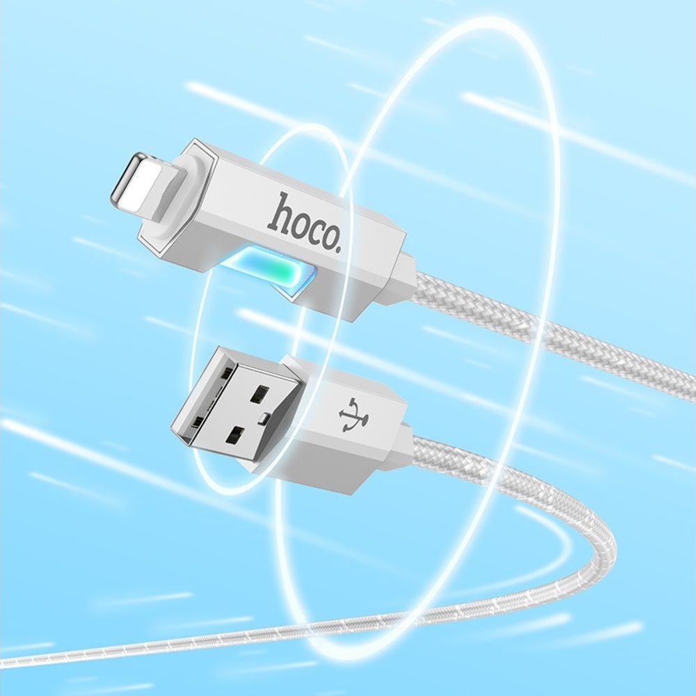USB-������ Hoco U123, Lightning, 27 ��, 100 ��, ����