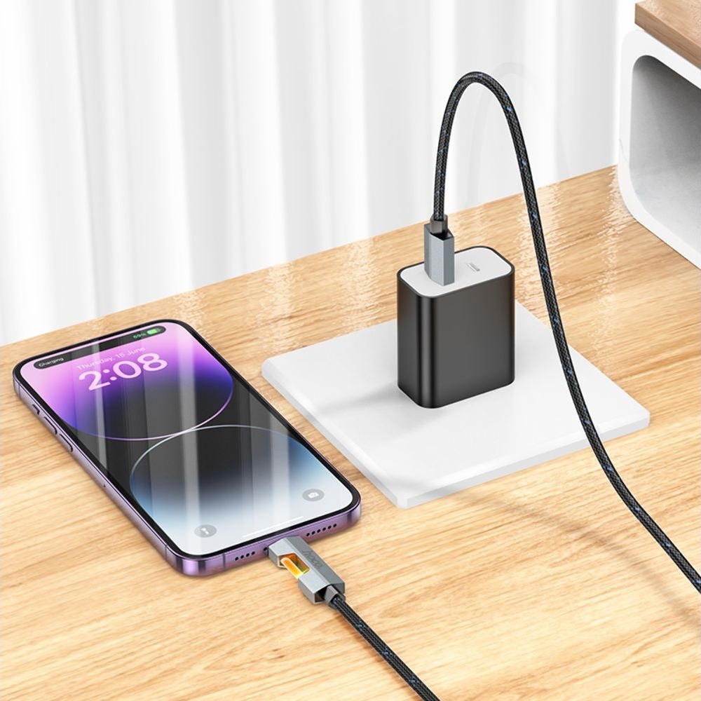 USB-������ Hoco U123, Lightning, 27 ��, 100 ��, ������