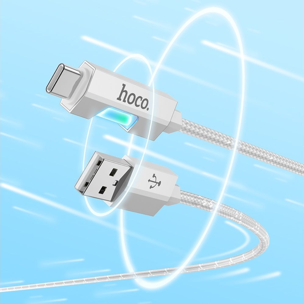USB-������ Hoco U123, Type-C, 27 ��, 100 ��, ����