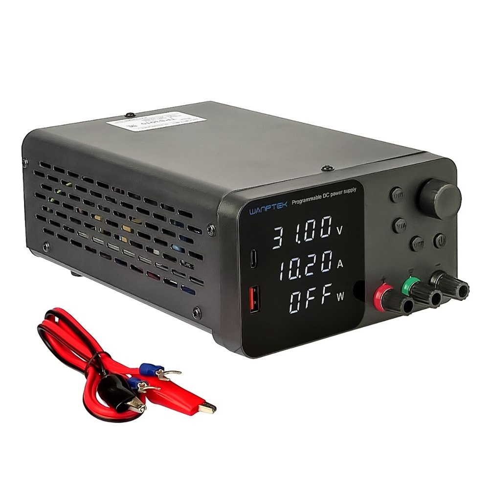 ���� ������� Wanptek TPS3010, 30V, 10A, ����������, � �������� ���������� (V/A/W), USB A/ Type-C