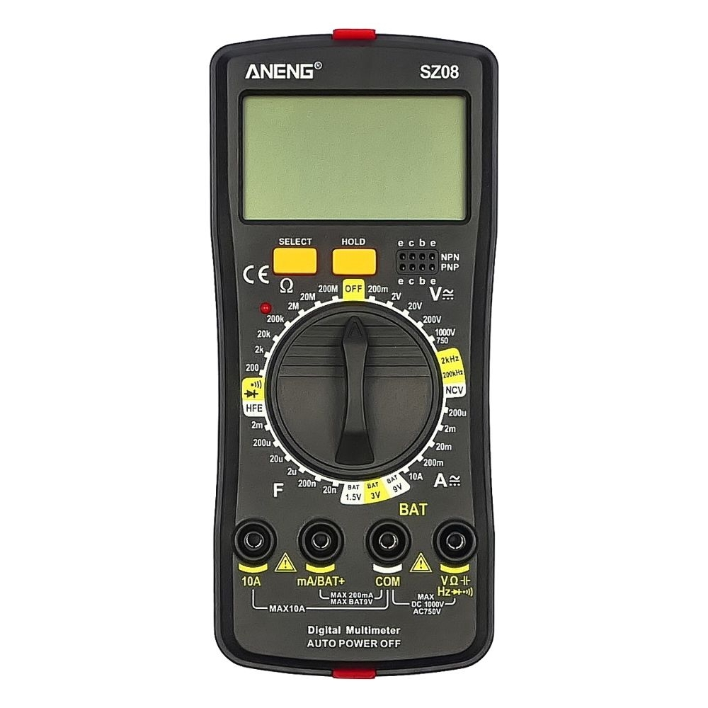 ���������� �������� Aneng SZ08 c �������� BAT, � ���������� ������� �������� (��� �� 10A)