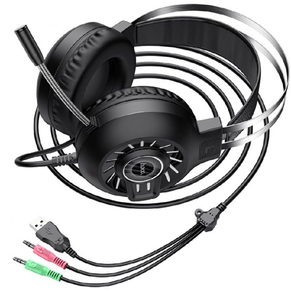 �������� ��������� ������� Hoco ESD04, � ����������, � LED-����������, 3.5 ��, ������