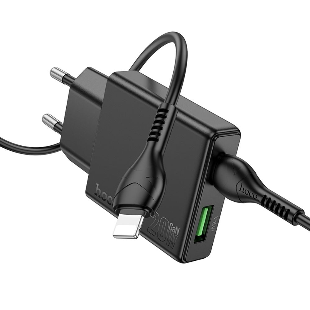 ������� �������� ���������� Hoco N38 USB/ Type-C, Quick Charge, PowerDelivery, � ������� Type-C �� Lightning, ������