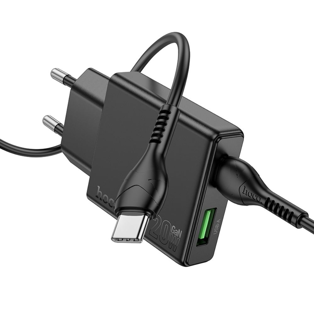 ������� �������� ���������� Hoco N38 USB/ Type-C, Quick Charge, PowerDelivery, � ������� Type-C �� Type-C, ������