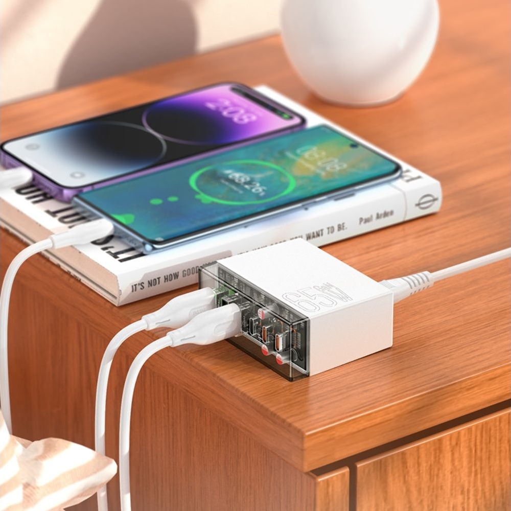 ������� �������� ���������� Hoco N36 3 USB/ 3 Type-C PD 65W �����