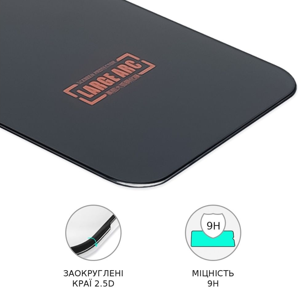 ������� ���� Apple iPhone 15 Pro, iNobi, Full Glue, Large ARC (0.3 ��, �����) | ���������� �������� ������