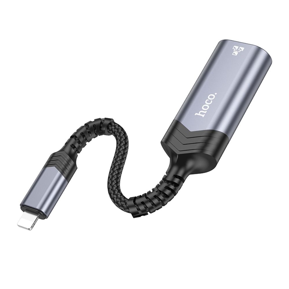������� ���������� Hoco UA26 100 Mbps Lightning to RJ45 metal, ����