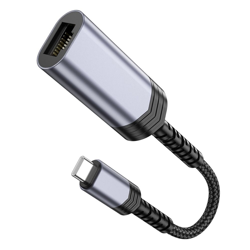 ������� ���������� Hoco UA26 100 Mbps Type-C to RJ45 metal, ����