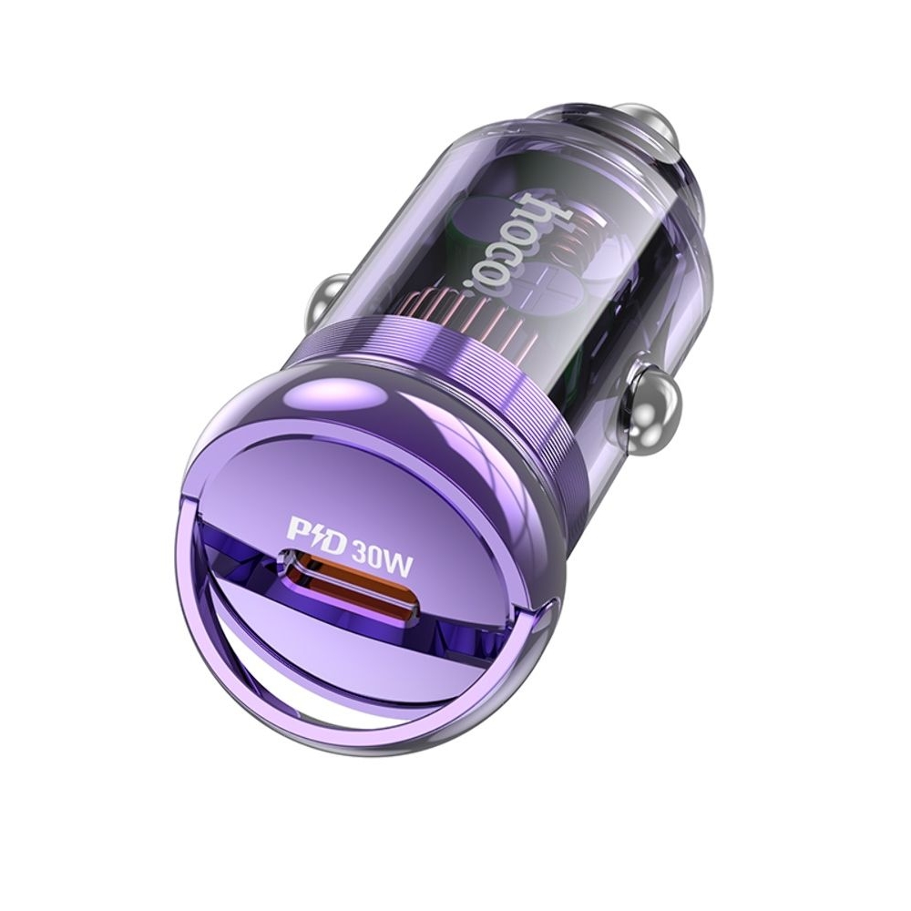 ������������� �������� ������� Hoco Z53 Type-C, Power Delivery (30 ��), transparent purple | �������, �������� ����������