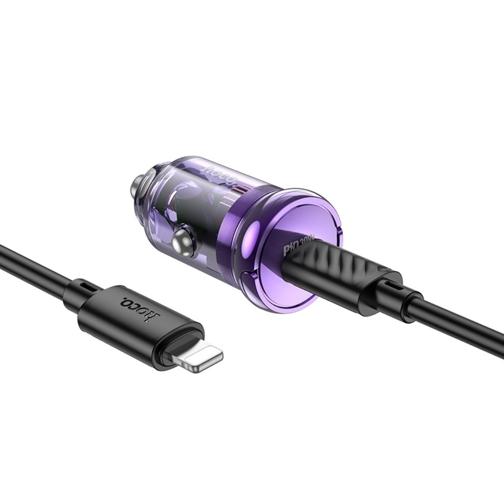 ������������� �������� ������� Hoco Z53 Type-C, Power Delivery (30 ��), transparent purple + ������ Type-C �� Lightning | �������, �������� ����������